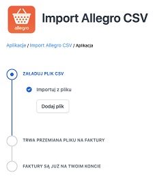 Import Allegro CSV