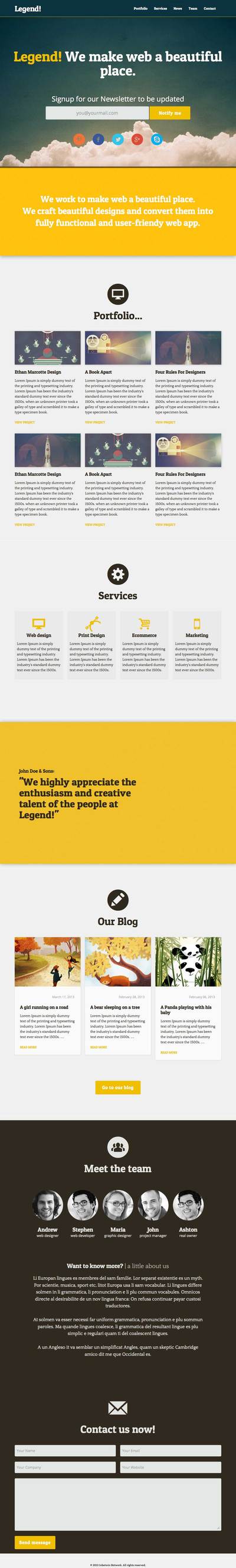 Legend-One-Page-Bootstrap-responsive