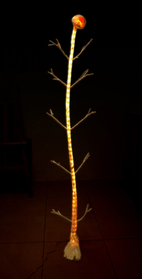 Edenman, 180x30x30cm, żywica, LED, 2019