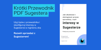 Nowy podręcznik PDF dla userów Sugestera! Sprawdź jak prowadzić sprzedaż w Sugesterze