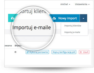 Import archiwum e-maili
