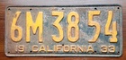 California 1933 - w ładnym stanie - duży format