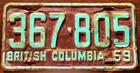 British Columbia 1959 - Canada