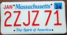 Massachusetts sticker do 2024