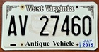 West Virginia 2015 Antique Vehicle