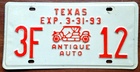 Texas  Antique Vehicle