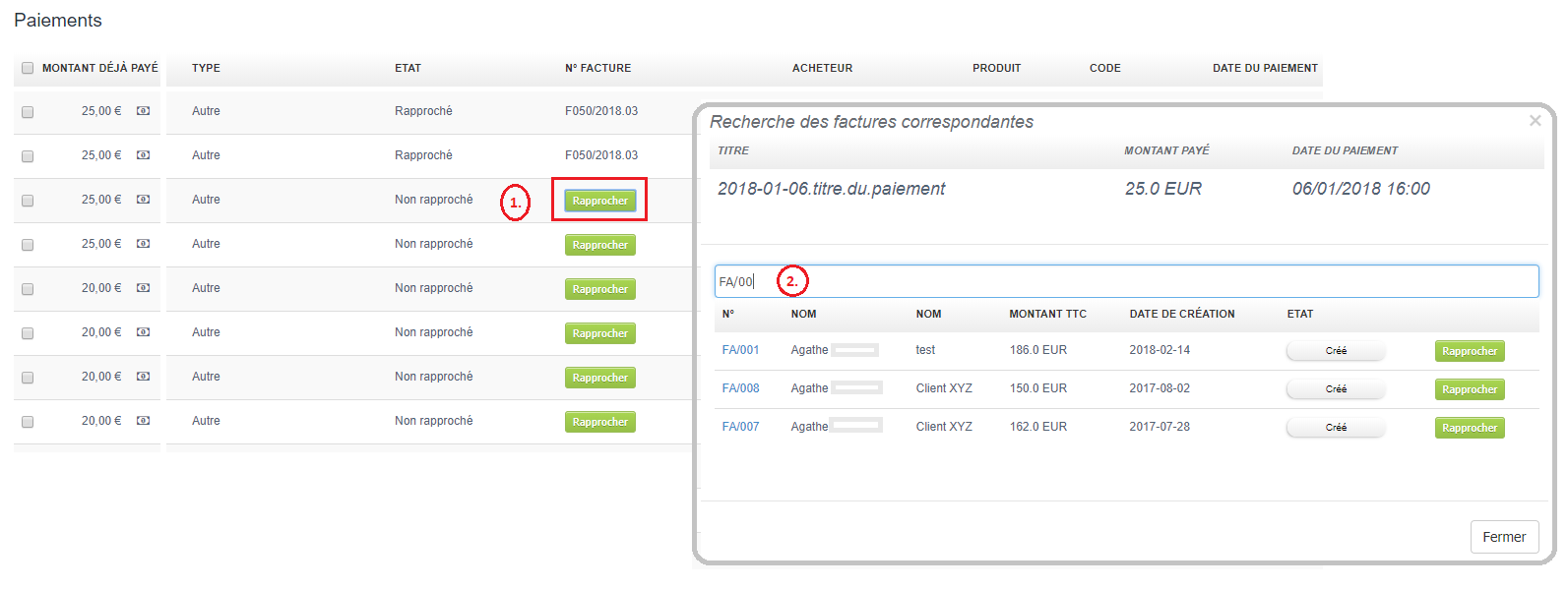 Facturation Rapprochement Bancaire Relevé Pointage Paiement Facture