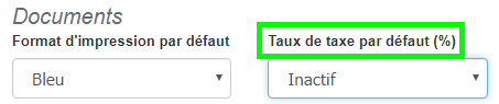 Facturation Société Multi Département Taux Taxe