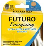 Futuro Energizing Ultra Sheer Panyhose - Mild - Nude -  8-15 mm/Hg